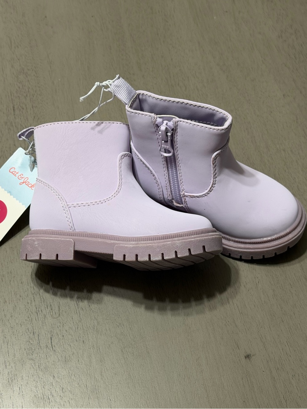 Cat & Jack Lilac Ankle Boots Size 7c
